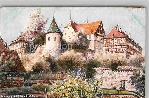 AK / Ansichtskarte Verlag Tucks Oilette Nr. 645 B Tuebingen Schloss Bebenhausen Charles E. Flower  Kat. Verlage