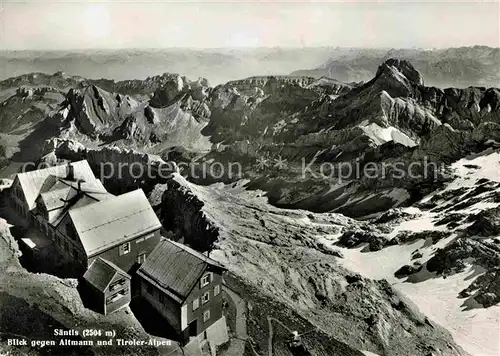 AK / Ansichtskarte Saentis AR mit Altmann und Tiroler Alpen Kat. Saentis