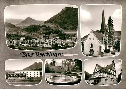 AK / Ansichtskarte Bad ueberkingen Panorama Kirche Brunnen Fachwerkhaus Kat. Bad ueberkingen