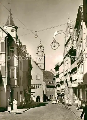 AK / Ansichtskarte Ravensburg Wuerttemberg Marktstrasse Blaserturm Kat. Ravensburg