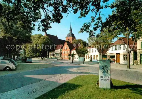 AK / Ansichtskarte Burg Fehmarn Dorfmotiv mit St Nikolai Kat. Fehmarn