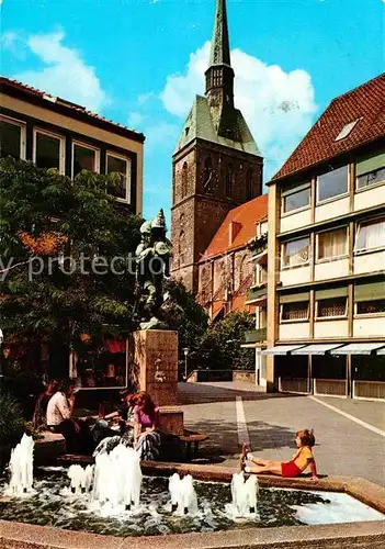 AK / Ansichtskarte Hildesheim Huckup und St Andreaskirche Kat. Hildesheim