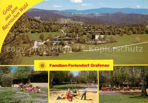 AK / Ansichtskarte Grafenau Niederbayern Panorama Nationalpark Bayerischer Wald Kinderspielplatz Kat. Grafenau