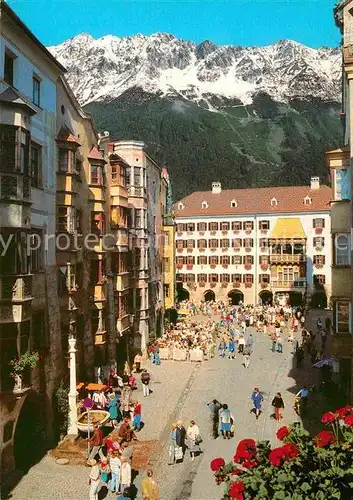 AK / Ansichtskarte Innsbruck Herzog Friedrich Strasse mit Goldenem Dachl Kat. Innsbruck