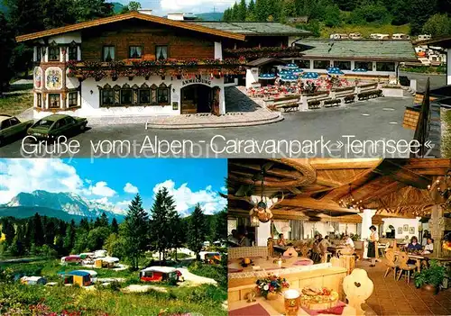 AK / Ansichtskarte Klais Kruen Alpen Caravanpark Tennsee Hotel Gastraum Kat. Kruen