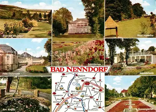 AK / Ansichtskarte Bad Nenndorf Deister Haus Hubertus Wandelhalle Hotel Esplanade Krater  Kat. Bad Nenndorf