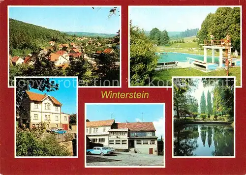 AK / Ansichtskarte Winterstein Emsetal Bad Gasthaus Thueringer Wald und Zum Hirschen