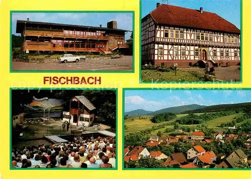 AK / Ansichtskarte Fischbach Eisenach Thueringenbaude Fachwerkhaus Bergbuehne Blick vom Sandberg Kat. Eisenach