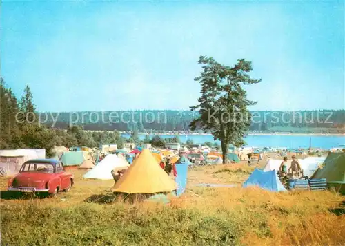 AK / Ansichtskarte Ehrenfriedersdorf Erzgebirge Greifenbachstauweiher Camping Kat. Ehrenfriedersdorf