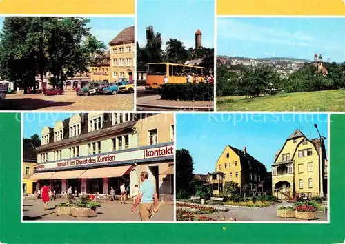 AK / Ansichtskarte Auerbach Vogtland Altmarkt Schloss Friedensplatz Philipp Mueller Platz Kat. Auerbach