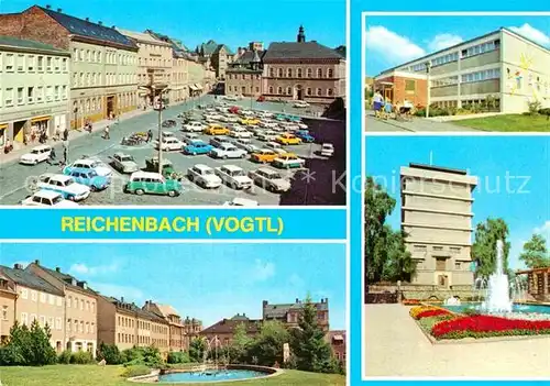 AK / Ansichtskarte Reichenbach Vogtland Markt Wasserturm Kindergarten Kat. Reichenbach