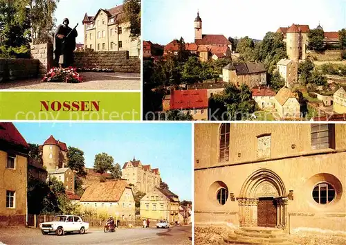 AK / Ansichtskarte Nossen Ehrenmal Schloss Stadtkirche mit Portal aus Altzella Kat. Nossen