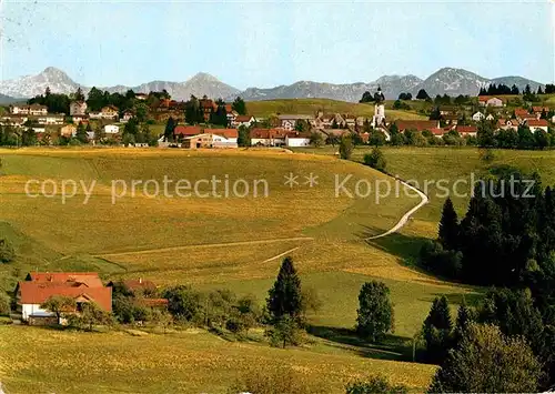 AK / Ansichtskarte Scheidegg Allgaeu Panorama Kurort Allgaeuer Alpen Kat. Scheidegg