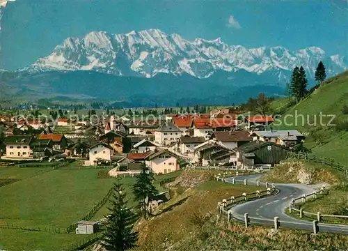 AK / Ansichtskarte Wallgau gegen Wettersteingebirge Kat. Wallgau