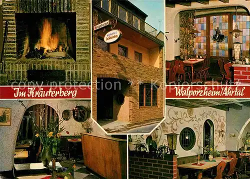AK / Ansichtskarte Walporzheim Weinhaus Im Kraeuterberg Altdeutsche Weinstube Kamin Kat. Bad Neuenahr Ahrweiler