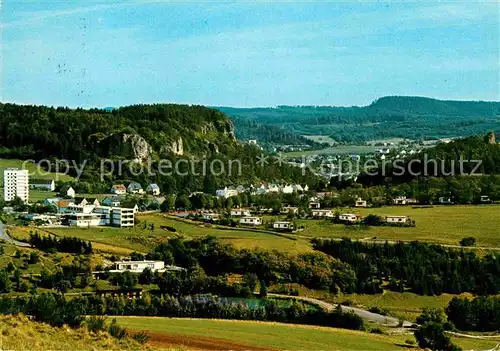 AK / Ansichtskarte Gerolstein Panorama Muntere Amberg Stausee und Bungalows Kat. Gerolstein