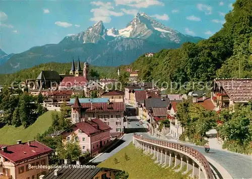 AK / Ansichtskarte Berchtesgaden mit Watzmann Alpen Kat. Berchtesgaden