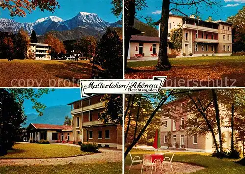 AK / Ansichtskarte Schoenau Berchtesgaden Sanatorium Malterlehen Alpenblick Kat. Berchtesgaden