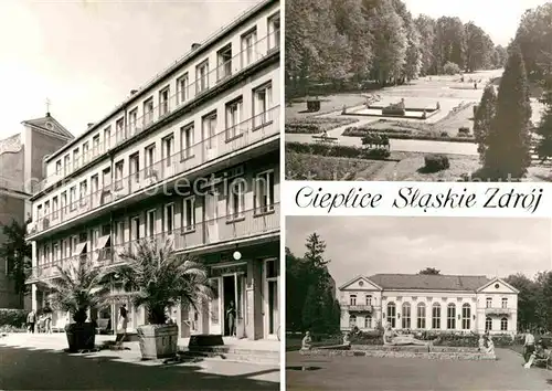 AK / Ansichtskarte Cieplice Slaskie Zdroj Sanatorium Park Pawilon Kat. Warmbrunn Riesengebirge