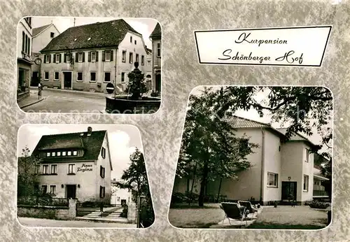 AK / Ansichtskarte Bad Koenig Odenwald Kurpension Schoeneberger Hof Kat. Bad Koenig