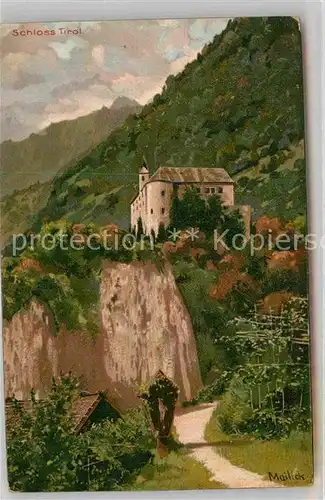 AK / Ansichtskarte Mailick Schloss Tirol  Kat. Kuenstlerlitho