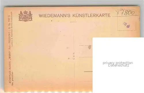 AK / Ansichtskarte Verlag Wiedemann WIRO Nr. 1987 B Freiburg im Breisgau Guenterstal  Kat. Verlage