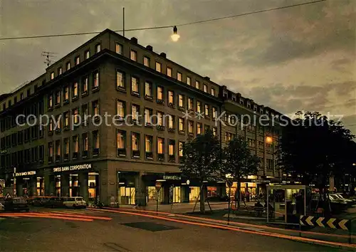 AK / Ansichtskarte Bern BE Schweizerischer Bankverein Nachtaufnahme Kat. Bern