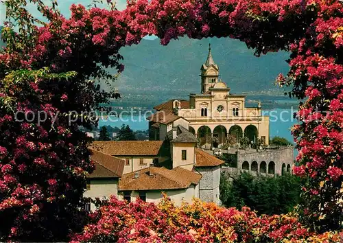AK / Ansichtskarte Locarno Lago Maggiore Santuario Madonna del Sasso Kloster Baumbluete