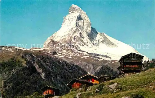 AK / Ansichtskarte Zermatt VS le Cervin Matterhorn Berghuetten Walliser Alpen Kat. Zermatt
