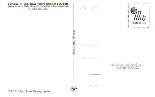 AK / Ansichtskarte Buhlbach Obertal Teilansicht 