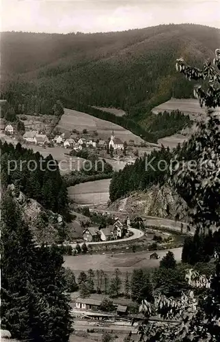 AK / Ansichtskarte Schwarzenberg Baiersbronn Kirche Panorama  Kat. Baiersbronn