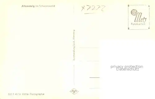 AK / Ansichtskarte Altensteig Schwarzwald Gesamtansicht 