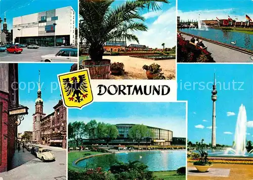 AK / Ansichtskarte Dortmund Strassenpartien Westfalenhalle Fernsehturm Kat. Dortmund