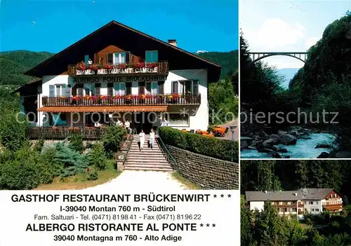 AK / Ansichtskarte Montan Gasthaus Restaurant Brueckenwirt