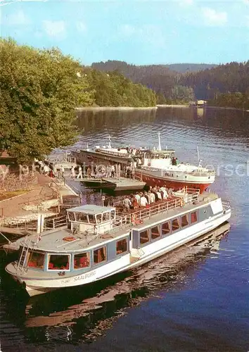 AK / Ansichtskarte Saalburg Saale Schiffsanlegestelle Kat. Saalburg Ebersdorf