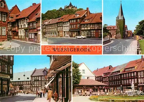 AK / Ansichtskarte Wernigerode Harz Feudalmuseum Schloss Westerntorturm Hotel Gothisches Haus Nikolaiplatz Kat. Wernigerode