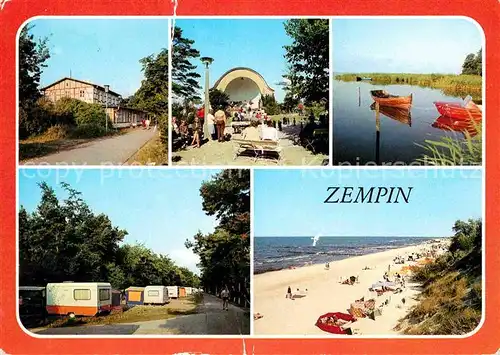 AK / Ansichtskarte Zempin Erholungsheim Frieden Konzertpavillon Strand Camping Kat. Zempin