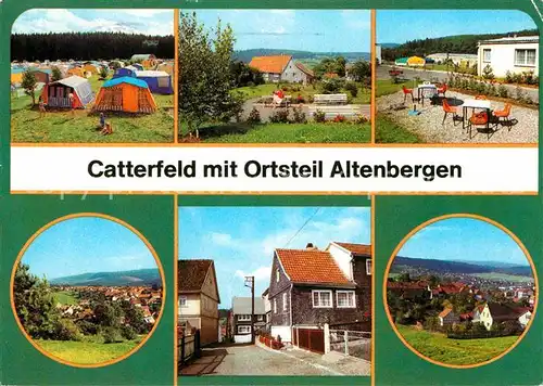 AK / Ansichtskarte Catterfeld mit Altenbergen Camping Strasse des Friedens Kat. Leinatal