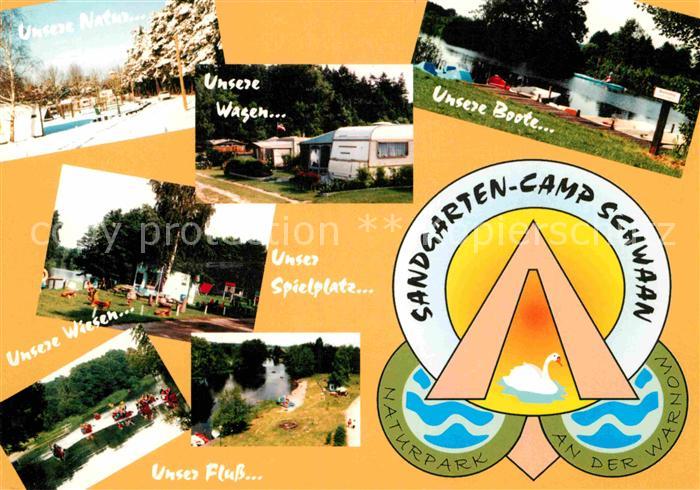 AK / Ansichtskarte Schwaan Sandgarten Camp Naturpark an der Warnow Kat