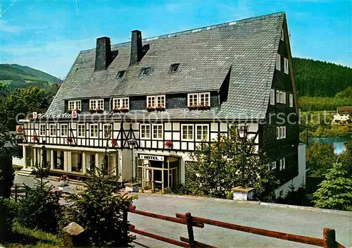 AK / Ansichtskarte Olsberg Sauerland Hotel Am See Rosenhoefer Kat. Olsberg