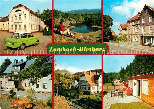 AK / Ansichtskarte Tambach Dietharz Erholunsheim Spittergrund Kratersee Restaurant Waldhaus Schmalwassergrund Kat. Tambach Dietharz
