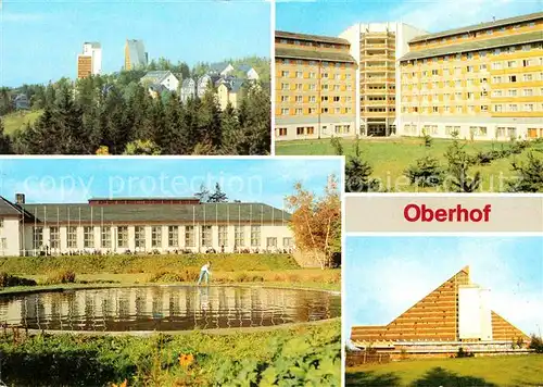 AK / Ansichtskarte Oberhof Thueringen Interhotel Panorama Erholungsheim Fritz Weineck Kurhaus Interhotel Panorama Kat. Oberhof Thueringen