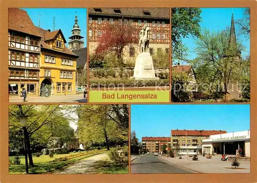 AK / Ansichtskarte Bad Langensalza Erfurter Strasse Heimatmuseum Klagentor Karl Liebknecht Platz  Kat. Bad Langensalza