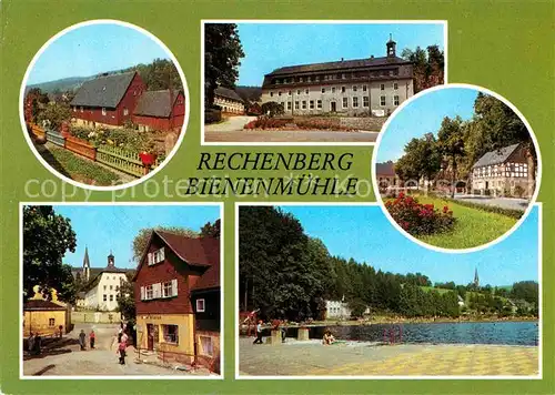 AK / Ansichtskarte Rechenberg Bienenmuehle Osterzgebirge Muldentalstrasse Markt Waldbad Oberschule Kat. Rechenberg Bienenmuehle