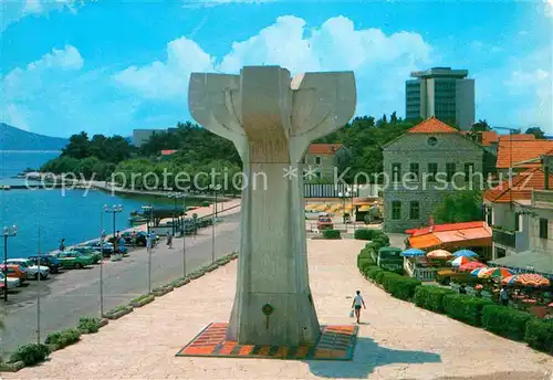 Vodice Strandpromenade Denkmal Kat. Hrvatska