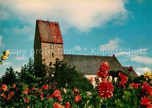 Keitum Sylt St Severin Kirche Blumen Kat. Sylt Ost