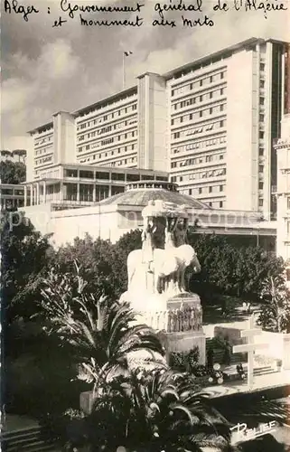 Alger Algerien Gouvernement General et Monument aux Morts