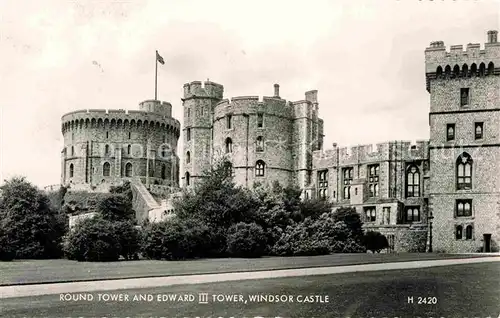 Windsor Castle Round Tower and Edward III Tower Kat. City of London