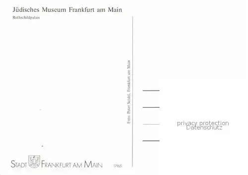 AK / Ansichtskarte Frankfurt Main Juedisches Museum Rothschildpalais Kat. Frankfurt am Main