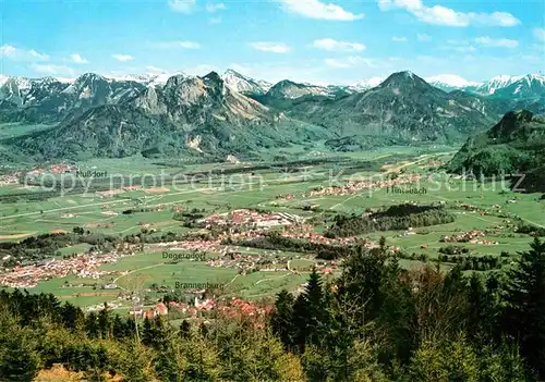 AK / Ansichtskarte Degerndorf Inn Panorama Bayerisches Inntal Alpenpanorama Kat. Brannenburg